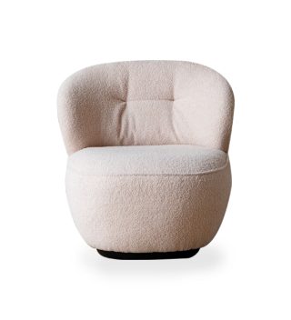 Armchair Moon vải màu tráng nhẹ nhàng nhỏ gọn hiện đại