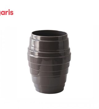 Ceramic vase Lennox dark taupe