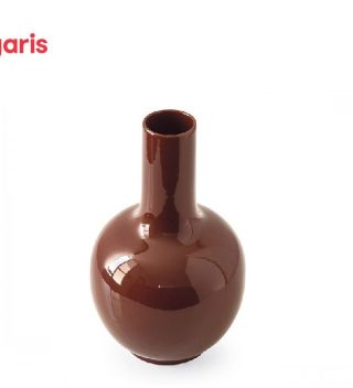 Ceramic vase Evan brown