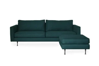 Sofa Bolero 3 Chỗ 2M2 (Vải Deep Teal Kèm Đôn)