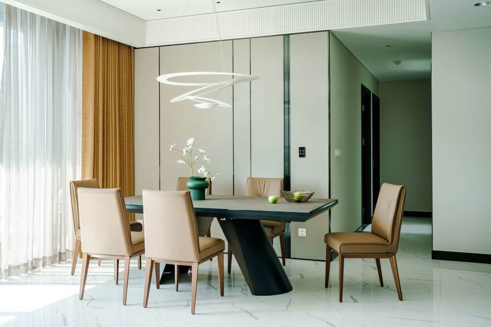 Nội thất phòng ăn sang trọng, hiện đại