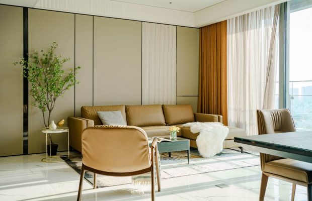 Nội thất phòng khách sang trọng, tươi mới