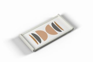 Khay SM HT trắng cam 15x30