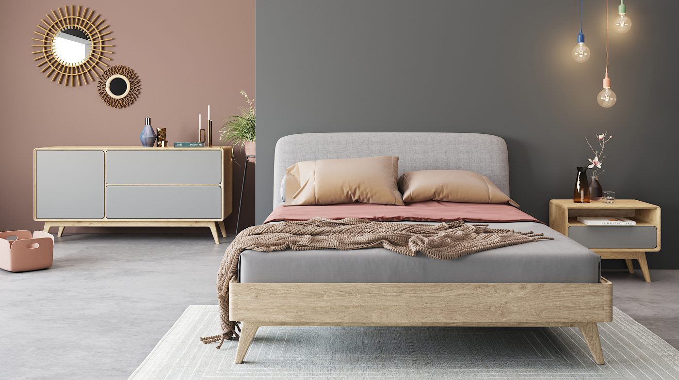 Giường Miami 1m6 Vải Hooland 162 1