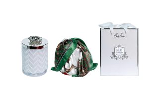 Nến Thơm Herringbone White & Silver