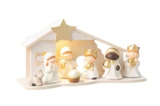 Bộ Tượng Nativity Led Porc