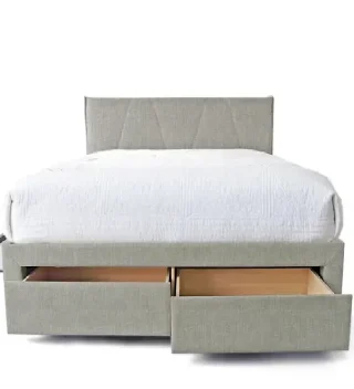 Giường Penny 1M6 Hộc Kéo White 2584-3
