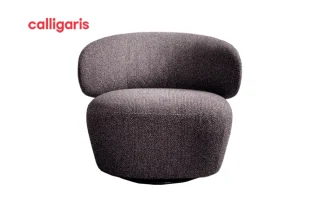 Armchair Mara Xoay (Vải Brown T2V)