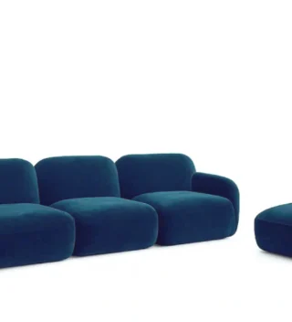 Sofa Nest 3 Chỗ 2M8 (Vải Vact0036, Kèm Đôn)