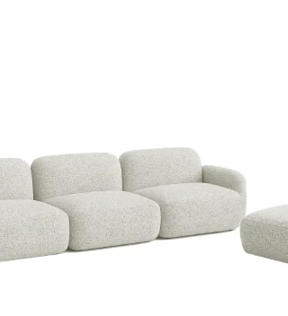 Sofa Nest 3 Chỗ 2M8 (Vải Vact5598, Kèm Đôn)