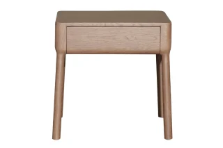 Bàn đầu giường Bridge gỗ sồi, 1 ngăn kéo, cạnh bo tròn