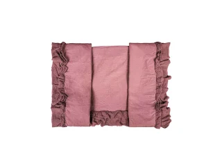 Bộ Vỏ Drap Mền Gối Old Rose Cotton