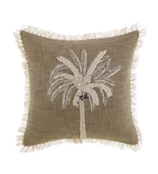 Gối Cocco Thêu Olive Green