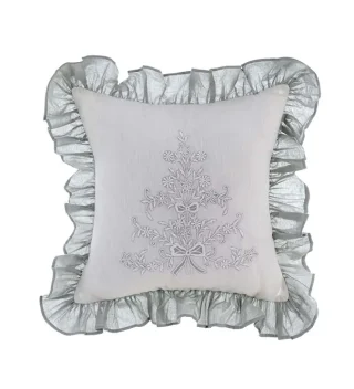 Gối Dentelle Thêu Xám