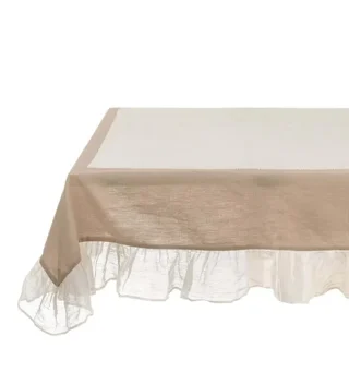 Khăn Trải Bàn Dentelle - Ren Beige & Sand