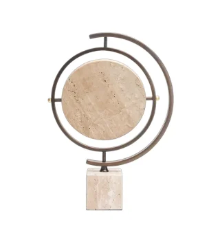 Tượng Trang Trí Circle Beige Marble
