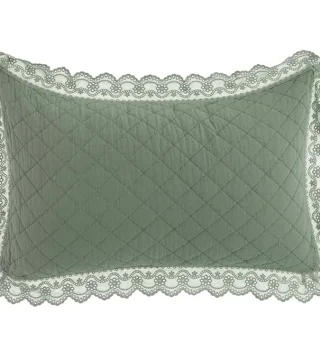 Vỏ Gối Pizzo Collection Green Microfiber
